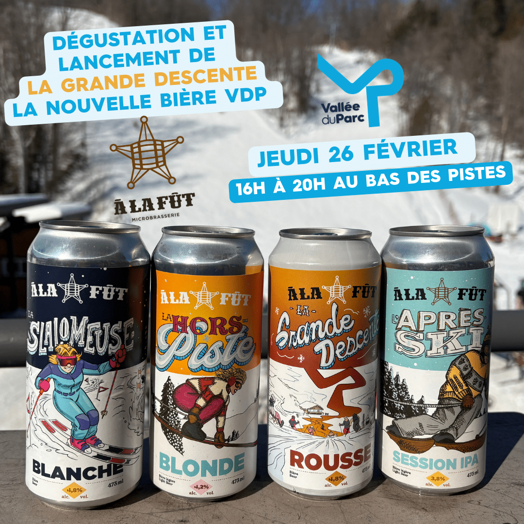 Ce jeudi 26 février : lancement et dégustation de La Grande Descente, nouvelle bière VDP x Microbrasserie À la fût